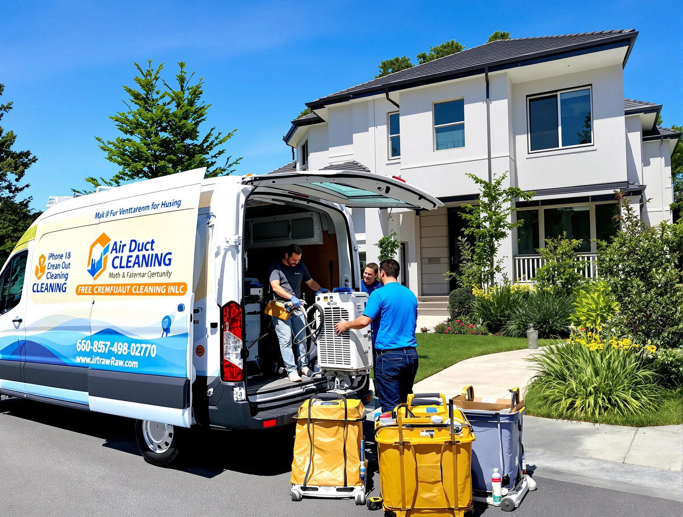 Louisville Air Duct Cleaning technician performing professional air duct cleaning in Louisville