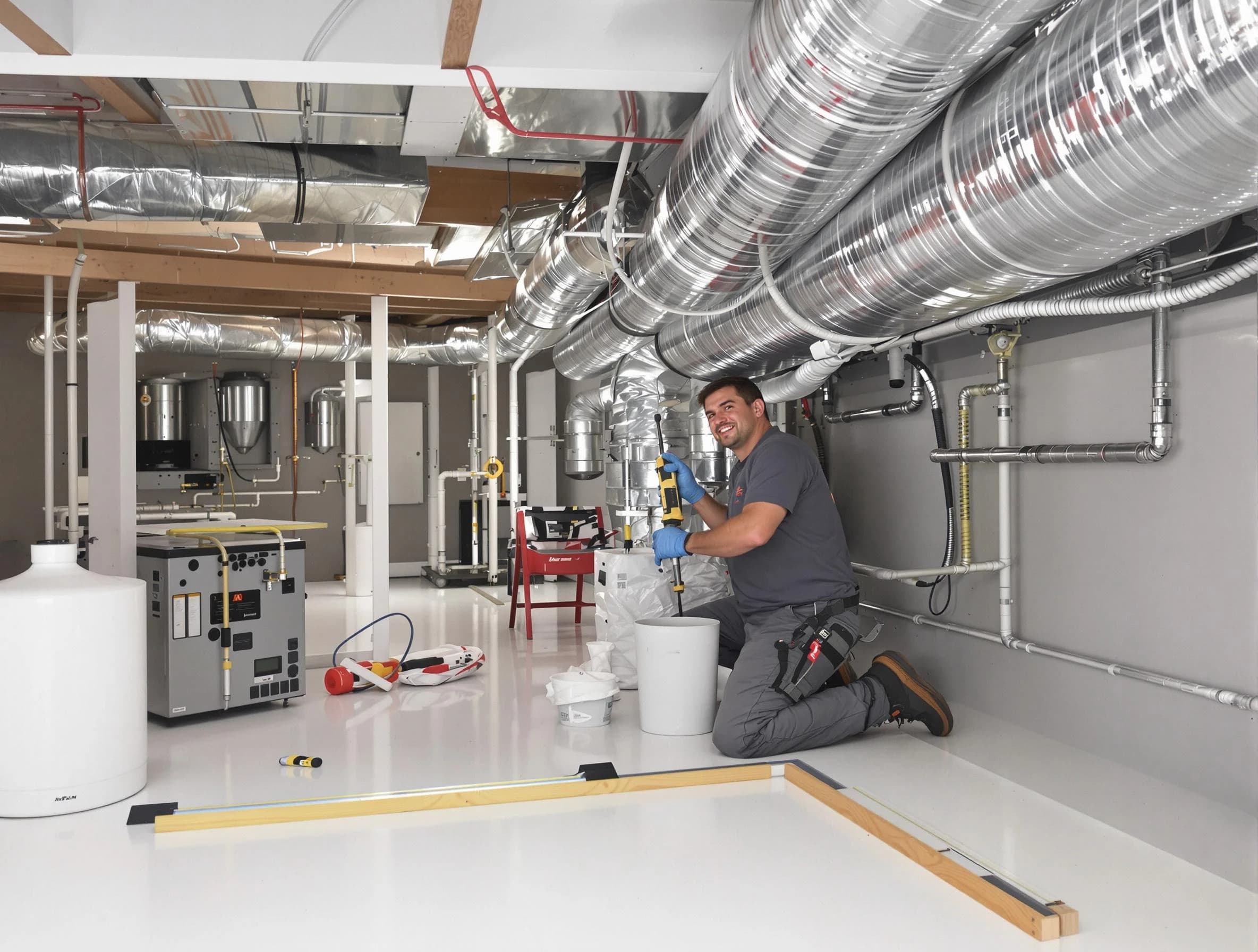 Professional duct sealing service by Louisville Air Duct Cleaning in Louisville