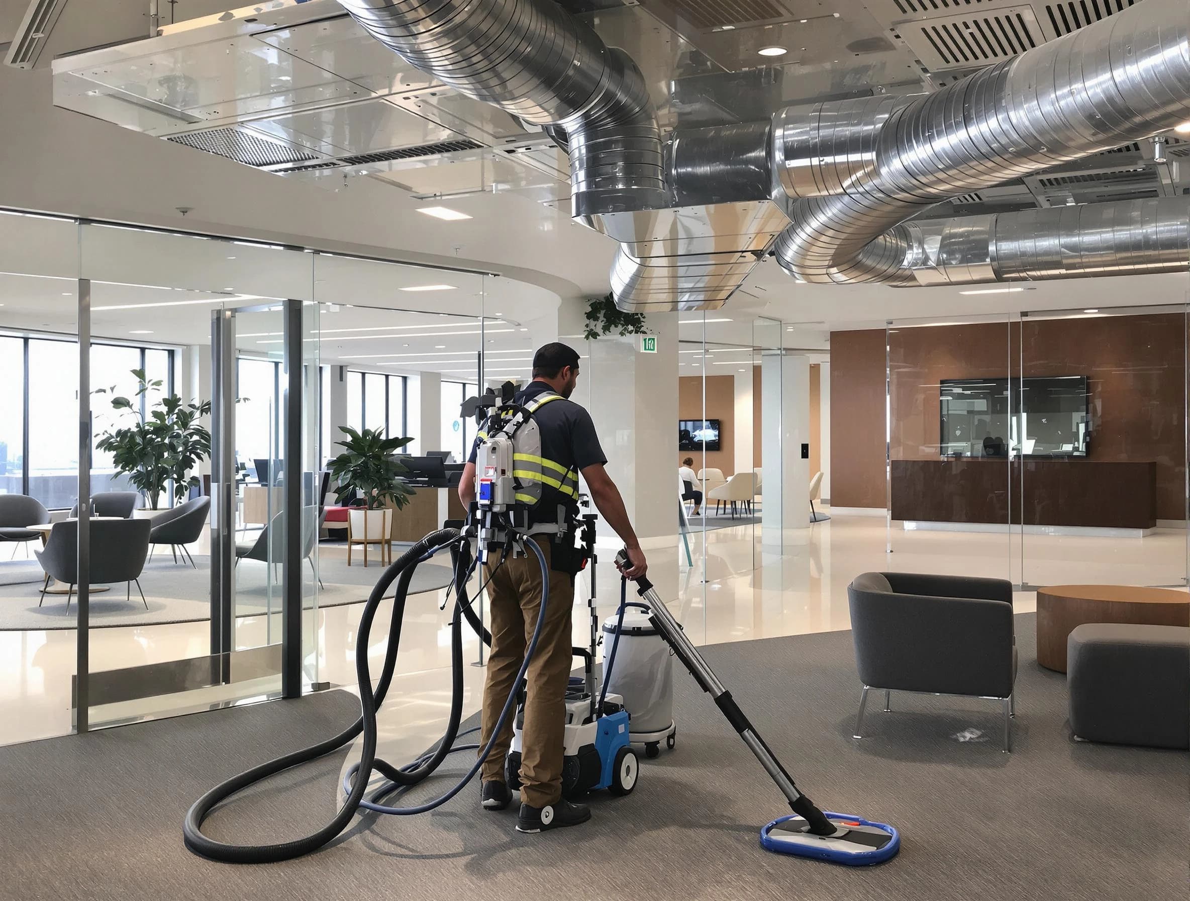 Commercial duct cleaning service by Louisville Air Duct Cleaning in Louisville