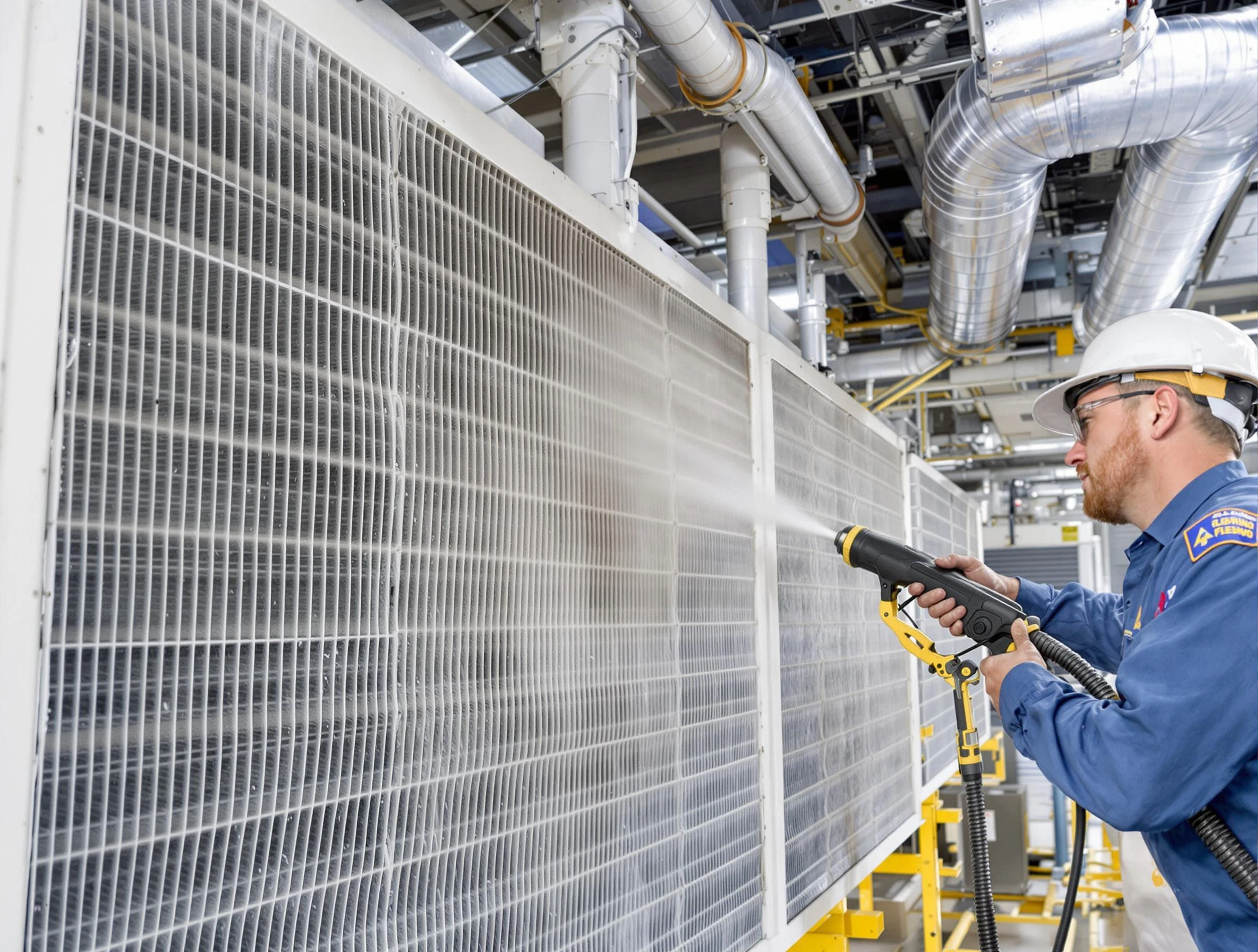 Professional commercial coil cleaning by Louisville Air Duct Cleaning in Louisville