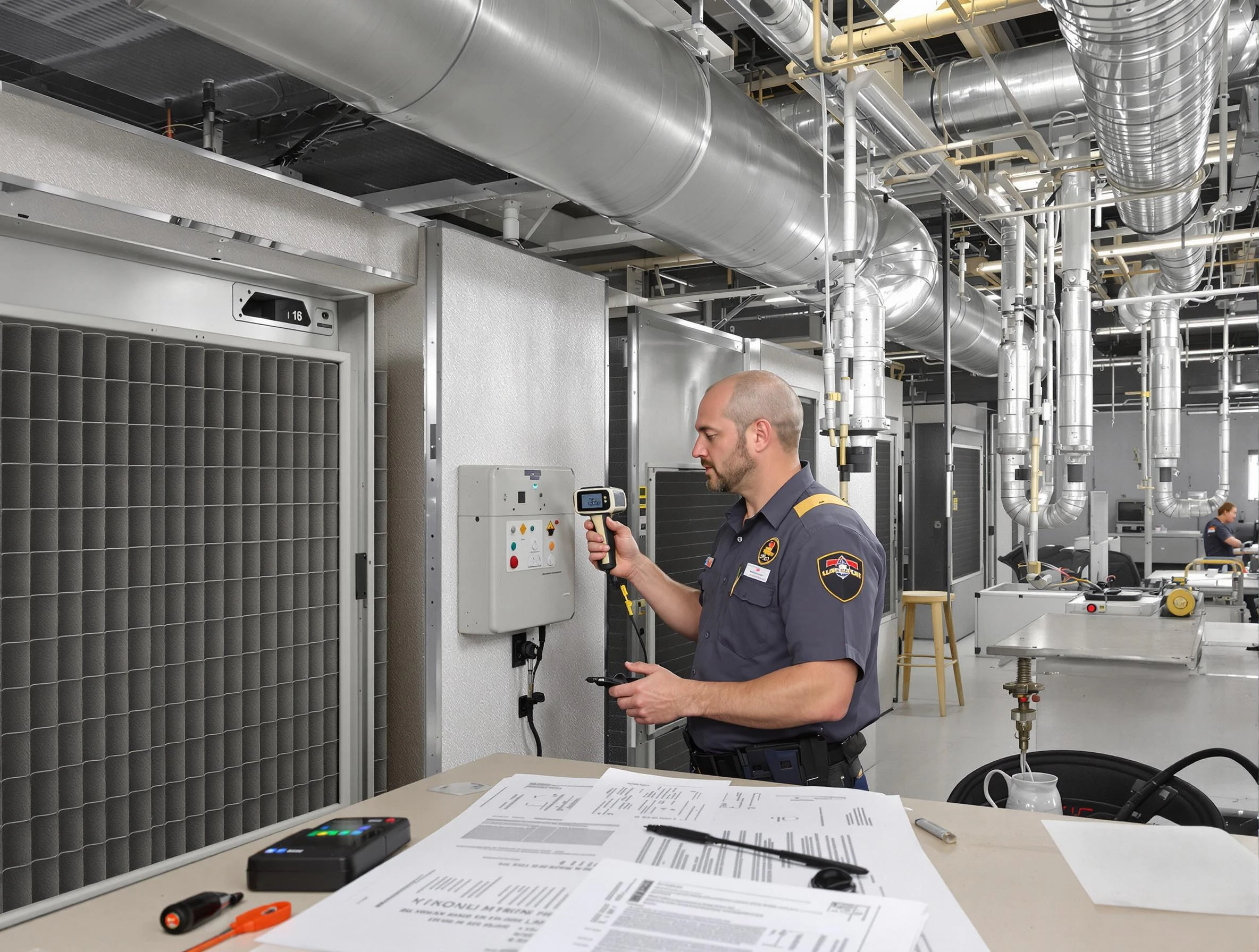 Professional filter system inspection by Louisville Air Duct Cleaning in Louisville